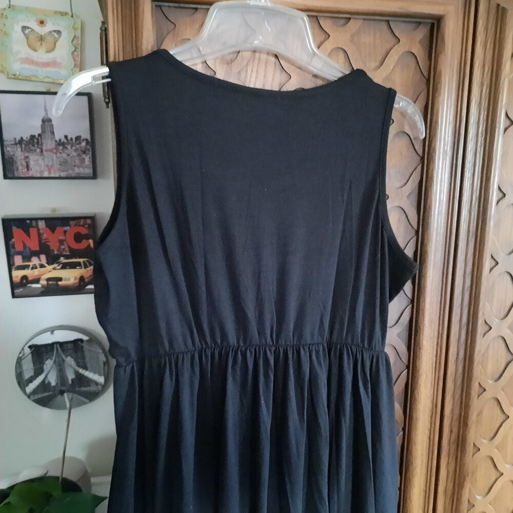 Maternity Nursing Tank Dress, Sleeveless VNeck w/ pockets NWT! - Black, Size S - Picture 9 of 16